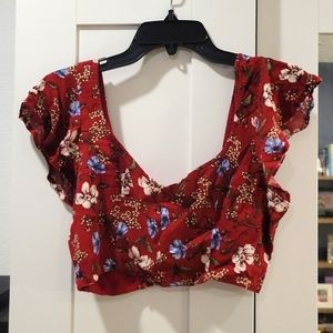 Nwt American Eagle short sleeved crop top